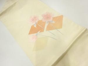 花模様織り出し名古屋帯